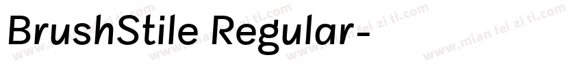 BrushStile Regular字体转换